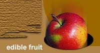 The apple also stands for food and sustenance.