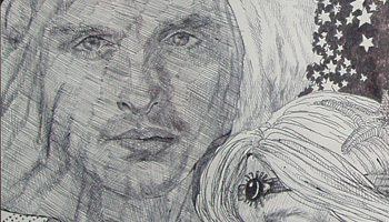 A surreal fine art piece of unicorn art that revisits the theme of unicorn and maiden, just from a different angle.