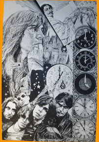 Surreal black and white art by an American artist.