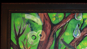 One of many original surreal paintings with a modern symbolism flair.